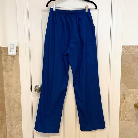 *Scrubs 2 Sets for $9.60* EUC Pandamed Unisex Scrubs Set Top/Bottom Royal Blue - Picture 5 of 6
